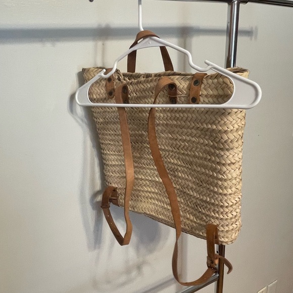 Woven backpack from Etsy, barely used, great for vacations and the beach - Picture 2 of 3